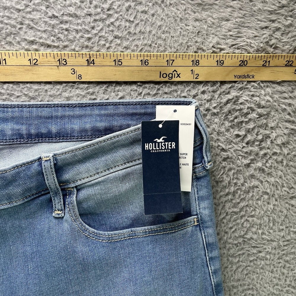 Hollister Curvy High Rise Super Skinny Jeans Womens 19S Butterfly Stretch NWT - Picture 9 of 14
